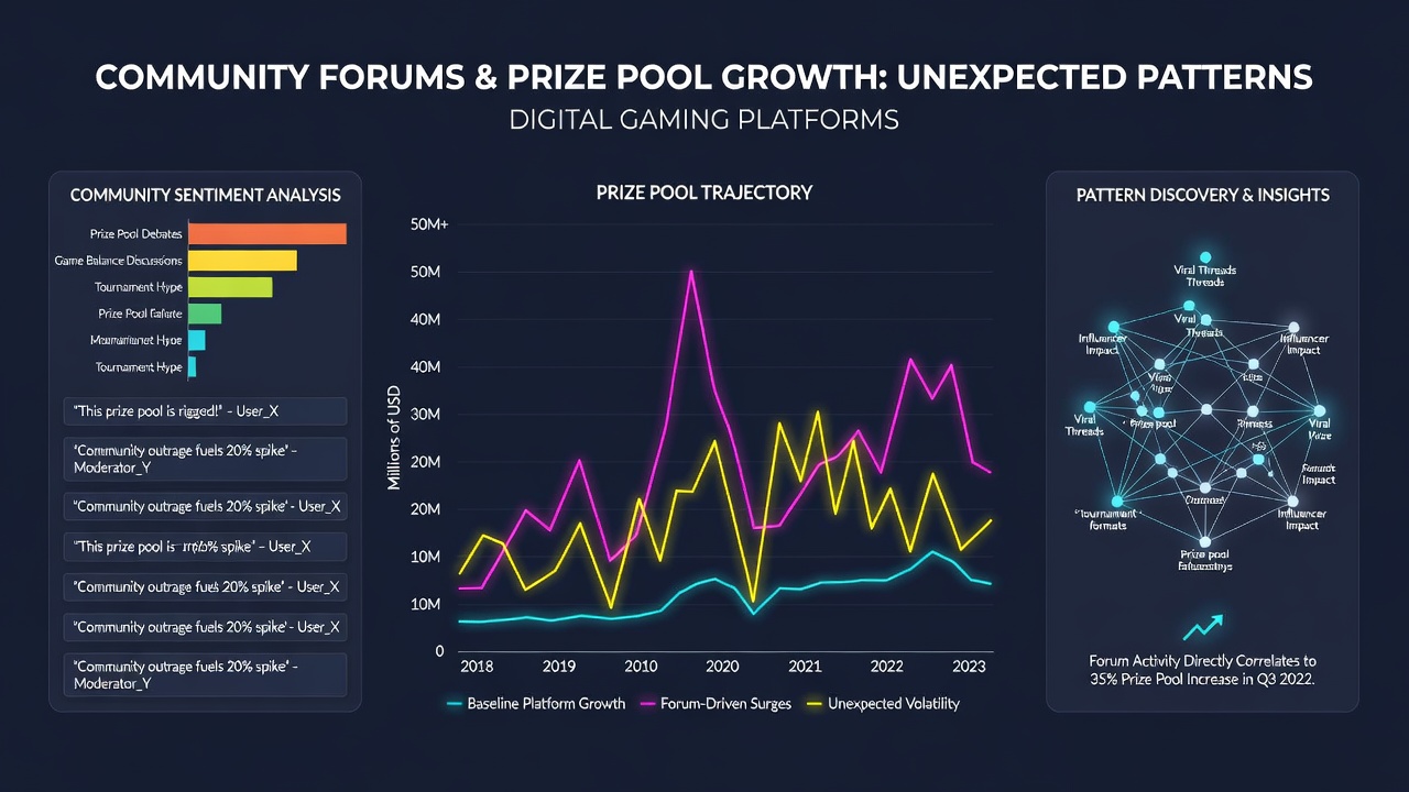 Analysis of forum data highlighting prize pool expansion patterns