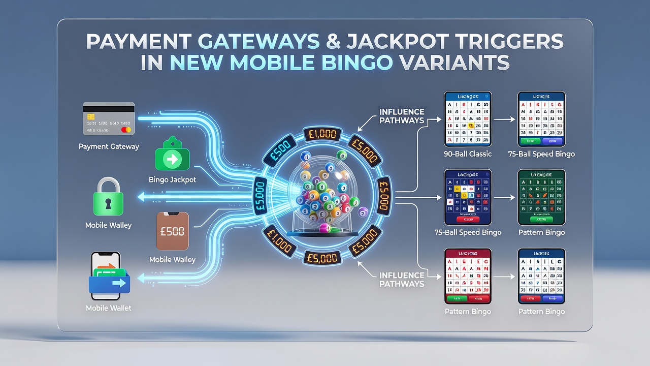 Data visualization of jackpot trigger rates linked to different payment methods in mobile bingo